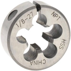 1/8-27 NPT x 1" OD Round Adjustable Pipe Die 315-2115