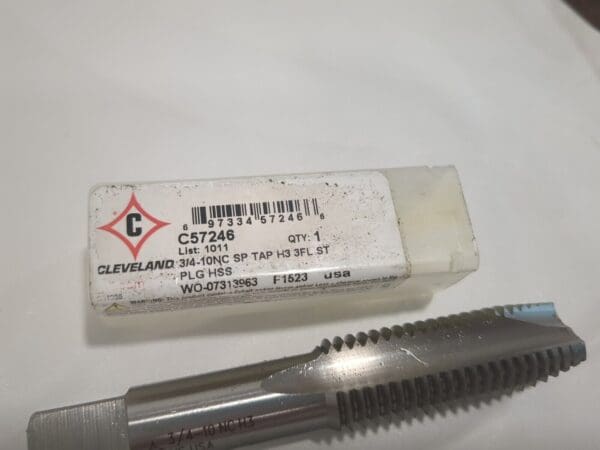 CLEVELAND Spiral Point Tap: 3/4-10 UNC, 3 Fl C57246