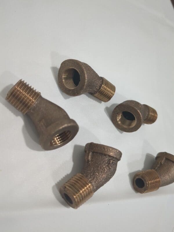 MERIT BRASS 5pk Pipe 45 ° Street Elbow 1/4" Fitting MNPTxFNPT Class 125