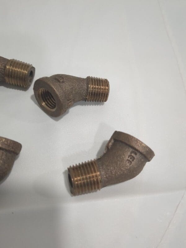 MERIT BRASS 5pk Pipe 45 ° Street Elbow 1/4" Fitting MNPTxFNPT Class 125