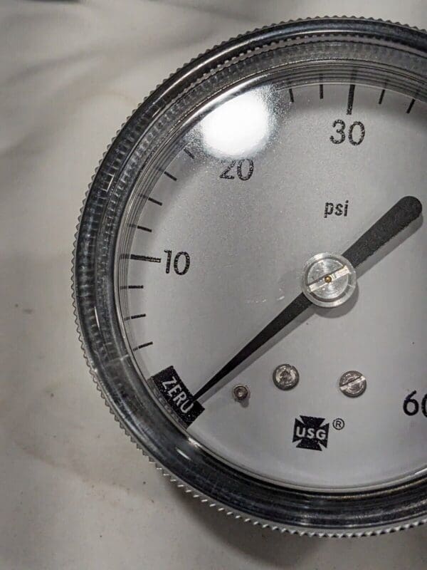 AMETEK Pressure Gauge: 2–1/2" Dial, 0 to 60 psi, 1/8" Thread 164428