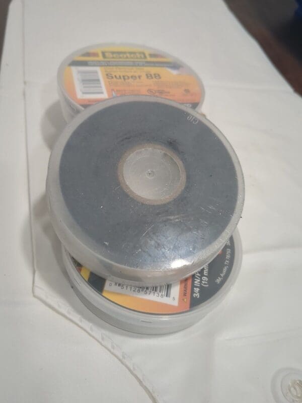 3M 4pk of Electrical Tape: 3/4" Wide, 66' Long, 8.5 mil Thick, Black 7000006092