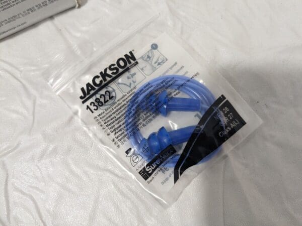 JACKSON SAFETY Earplugs approx.100pk 26 dB, Rubber Flanged Corded 13822