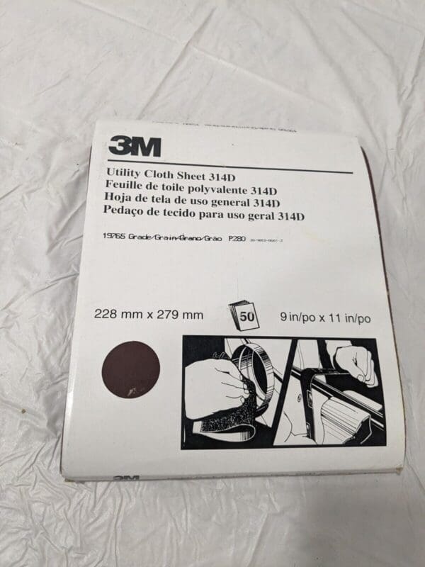 3M Sanding Sheet 50pk: 280 Grit, Aluminum Oxide 7000000353