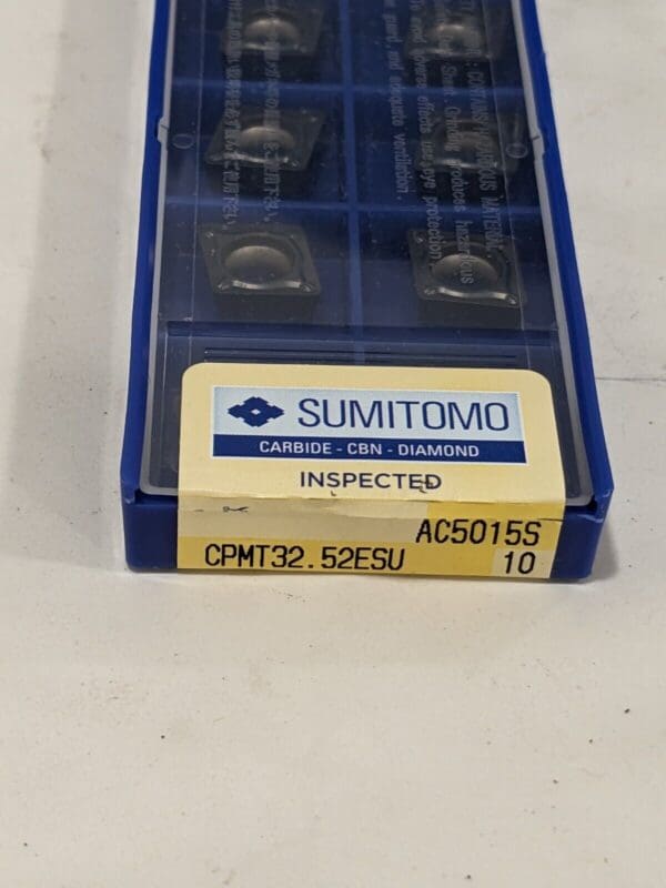 SUMITOMO Turning Insert: CPMT32.52ESU-AC5015S, Carbide Qty 10 19T5W40