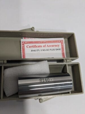 VERMONT GAGE Class X Minus Pin Gage: 0.8140" Dia, 2" Long 141281400