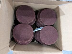 3M Deburring Disc: 5" Dia, Very Fine Grade, Aluminum Oxide Qty 100 7000121065