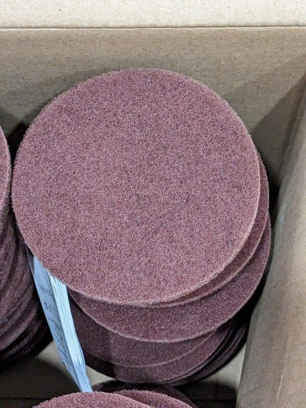 3M Deburring Disc: 5" Dia, Very Fine Grade, Aluminum Oxide Qty 100 7000121065