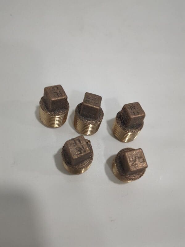 MERITBRASS BrassPipe SquareHead Plugs 3/8" Fitting MNPTxFNPT Class NL117A-06