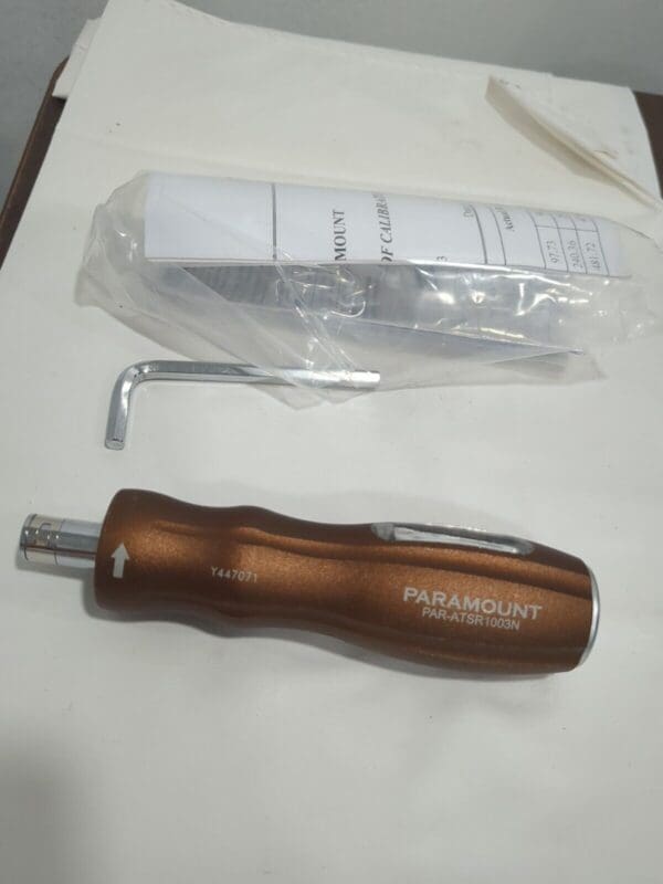 PARAMOUNT Torque Screwdriver: 5 to 30 in/lb Torque PAR-ATSR1003N