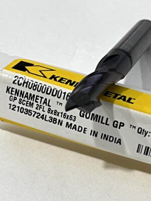 Kennametal Corner Chamfer End Mill: 8.00 mm Dia, 16.00 mm LOC carbide 5873000