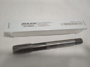 EMUGE Spiral Point Tap: M14x2 Metric, 3 Fl HSS-E Cobalt C0208900.0114