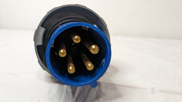 HUBBELL Pin & Sleeve Plug 60A 120/208V 3 Phase 4P/5W Male Plug Blue HBL560P9W