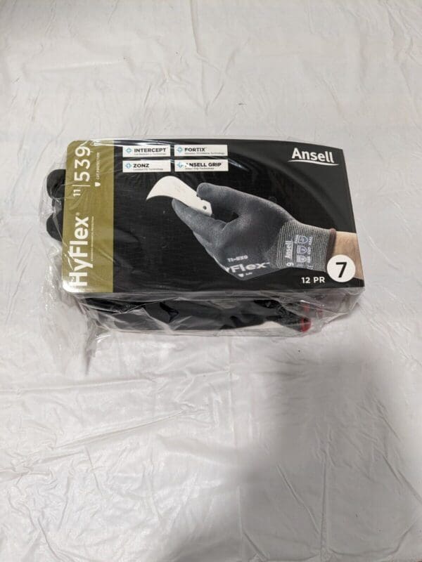 Ansell Glove ANSI Cut A2, Nitrile, Synthetic Sz S Qty 12 11-539-7