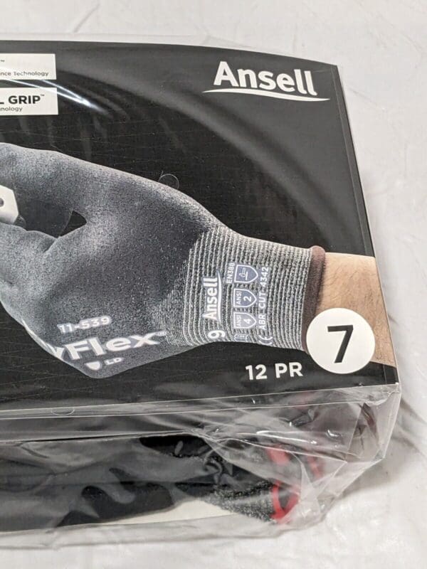 Ansell Glove ANSI Cut A2, Nitrile, Synthetic Sz S Qty 12 11-539-7