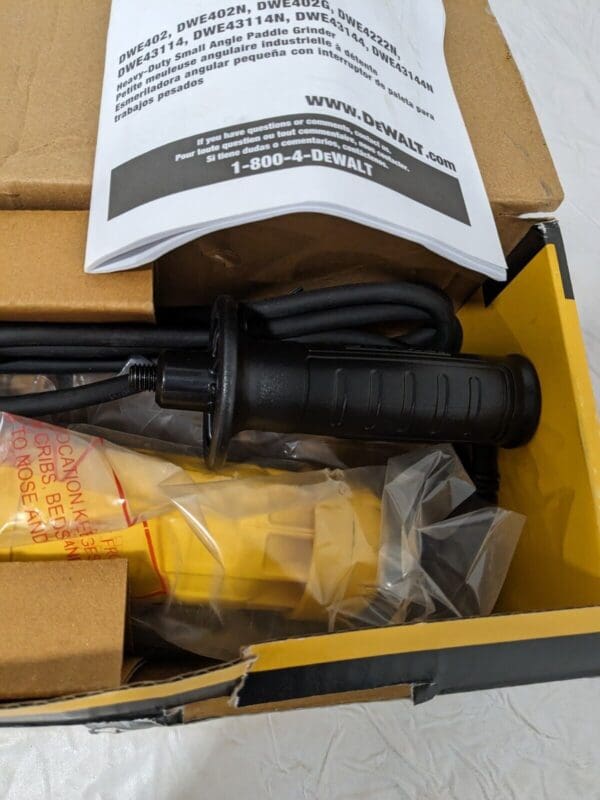 DEWALT Corded Angle Grinder 4-1/2" Wheel Diam, 11000 RPM DWE402