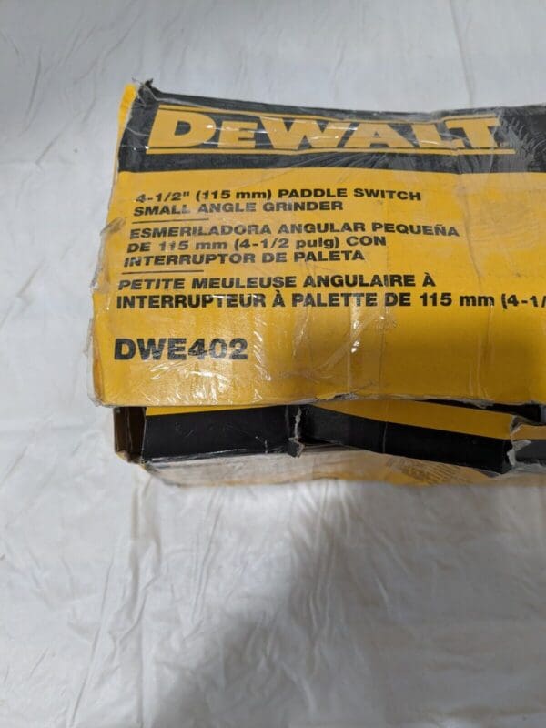 DEWALT Corded Angle Grinder 4-1/2" Wheel Diam, 11000 RPM DWE402