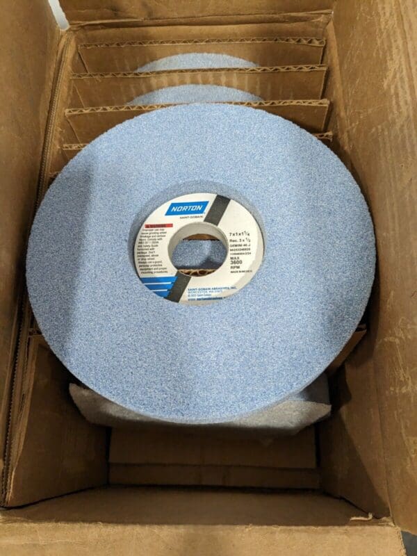 NORTON Surface Grinding Wheel 7" Dia, 1" Thick, 1-1/4" Arbor Qty 9 66253246835