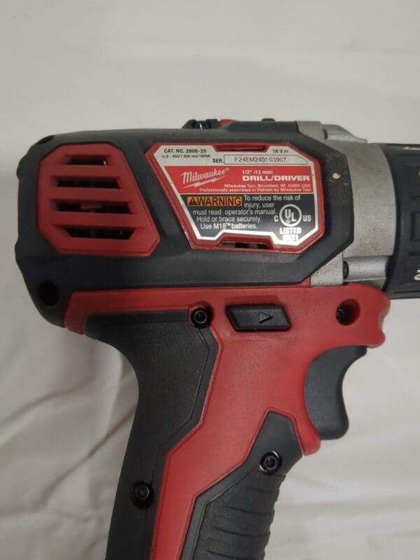 Milwaukee DRILL CORDLESS 18V 1/2IN DRIVER M18 BATTERY NOT INCLUDED 2606-20