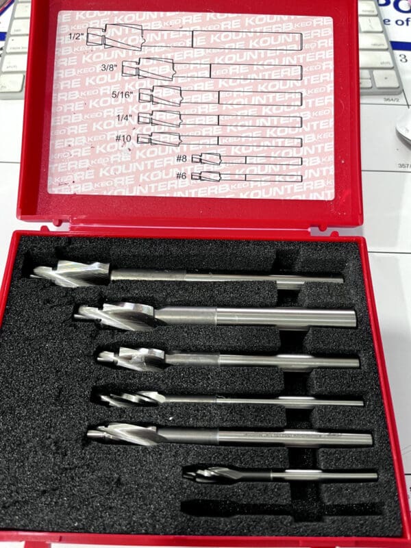 Keo #10 to #4 Wire Solid Pilot Counterbore incomplete set missing #6