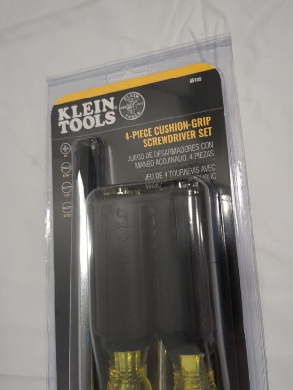 KLEIN TOOLS Screwdriver Set: 4 Pc, Cabinet, Keystone & Phillips 85105