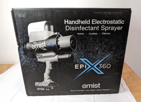 EMist Electrostatic Disinfectant Sprayer w/Case Batteries & Charger EPIX360