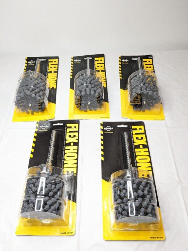 LOT of 5 BRM Flex-Hone Tool Flexible Cylinder Hones 3" Bore Diam BC30032