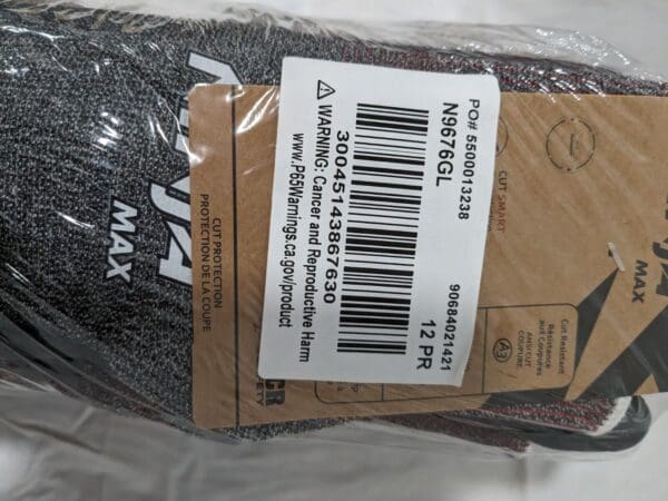 MCR Cut Resistant Coated Gloves, A3 Cut, 5 Abrasion Sz L Qty 12 N9676L