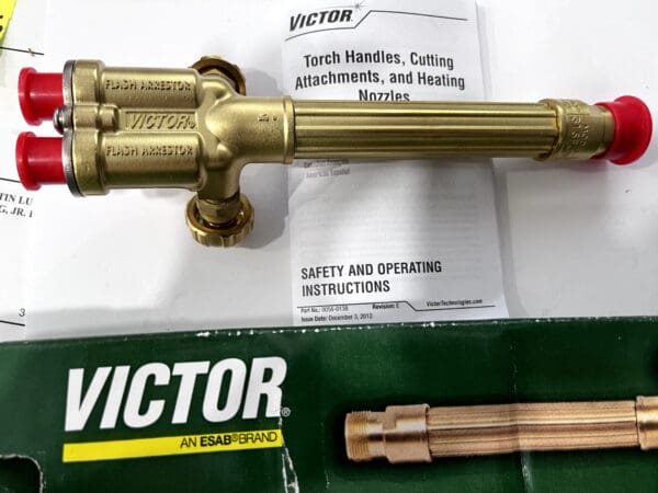 Victor 9 Inch Long 300 Series Heavy Duty Standard Valves Torch Handle 0382-0093