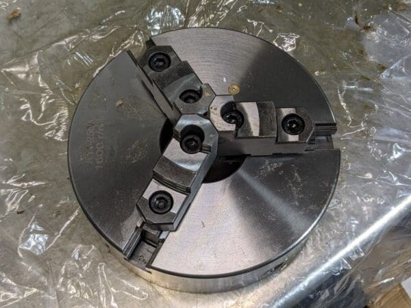 Manual Self-Centering Lathe Chuck 3-Jaw 10" Diameter Plain Back