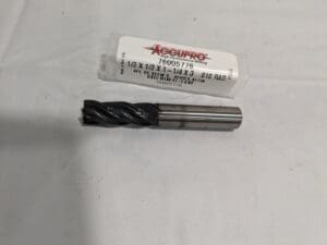 ACCUPRO Corner Radius End Mill 3/8" Dia 4 Fl Solid Carbide 95168284