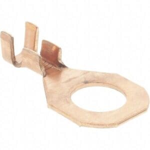 D Shaped Ring Terminal: Non-Insulated, 12 to 10 AWG Qty 600 RT-38B-11