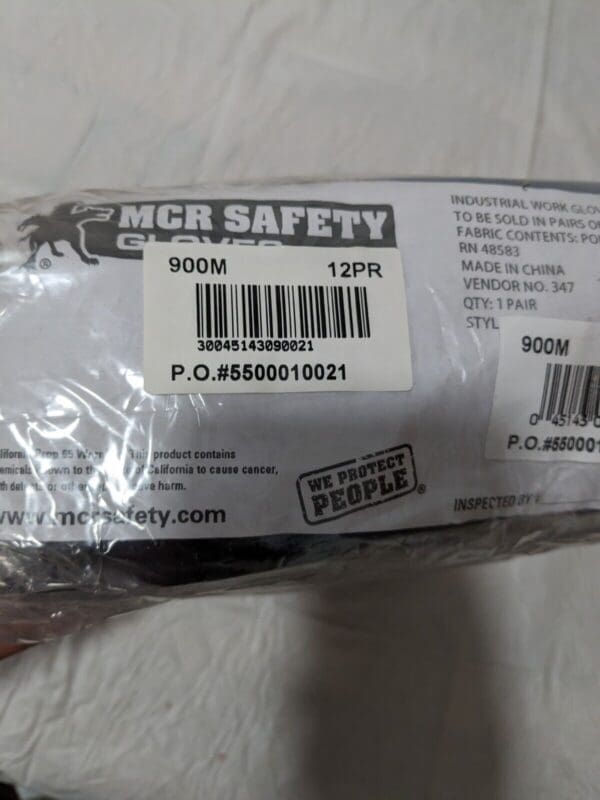 MCR Safety Mechanics Gloves, Sz M, Black/Blue Qty 12 Pairs 900M