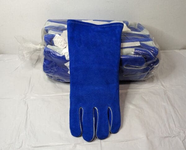 PACK OF 12 JTC Cowhide Welder's Gloves Blue Large LEFT HAND ONLY 1250LL