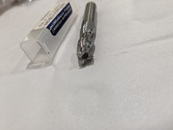 GWS Square End Mill: 3/8" Dia, 1" LOC, 3 Fl Solid Carbide