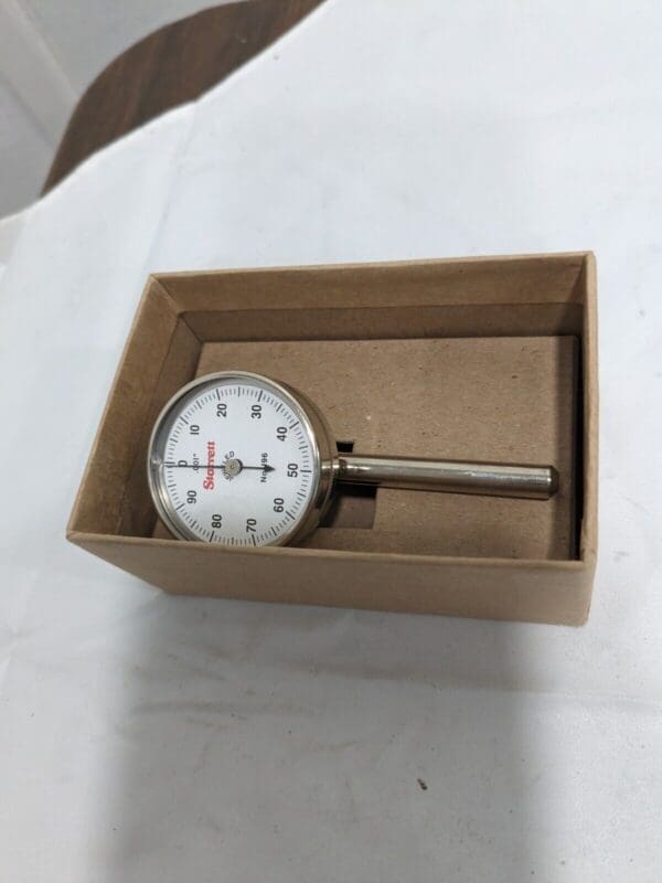 STARRETT Horizontal Dial Test Indicator: 0.2000" Max, 0-100 Dial Reading 50699