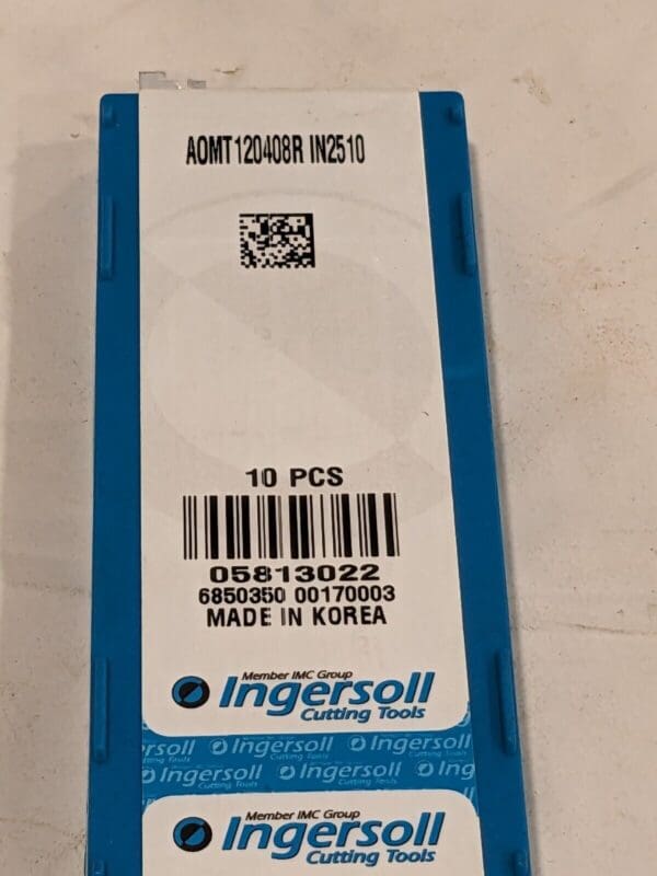 Ingersoll Milling Insert AOMT120408R IN2510 Qty 10 5873197