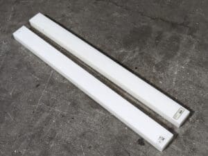 Lot of 2 USA Sealing White Acetal Plastic Bar 48 x 4 x 2 Rectangular Stock