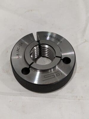 SPI Threaded Ring Gage: 1-8 Thread, Class 2A, Go 23-205-8