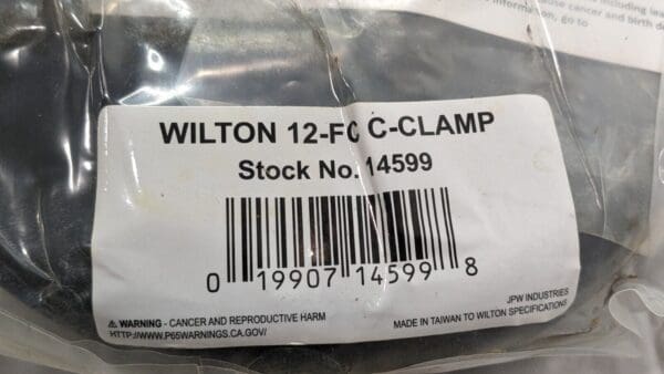 Wilton Bridge C-Clamp 12-3/8" Jaw Opening 4-1/2" Throat Depth 12-FC 14599