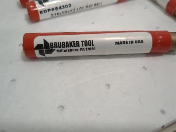 Brubaker Tool 9pc 3/16" x 3/8" x 1/2" x 2-3/8" 4F M42 HSSCo Ball End Mills 84302