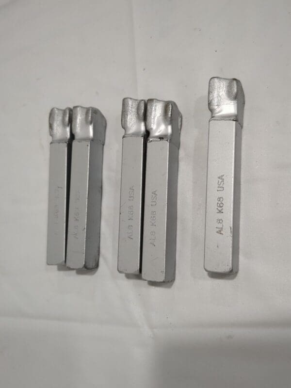 KENNAMETAL 5pk Single-Point Tool Bit: AL-8, K68 Solid Carbide Tip, LH 1256633