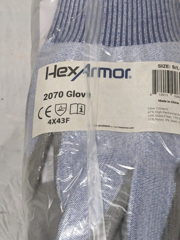 HexArmor Helix Blademaster Seamless Coated Glove Sz L Qty 12 2070-L(9)