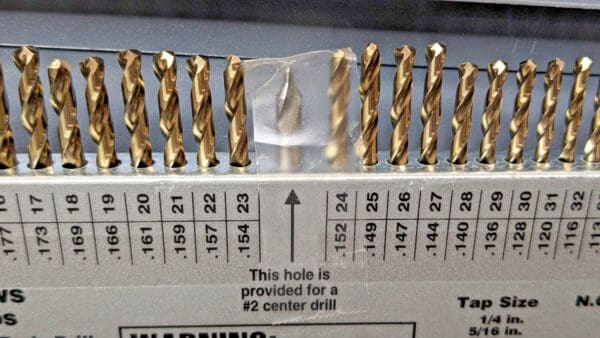 TITAN 115 Piece Cobalt Screw Machine Drill Bit Set 135 Degree MS99165