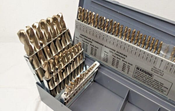 TITAN 115 Piece Cobalt Screw Machine Drill Bit Set 135 Degree MS99165