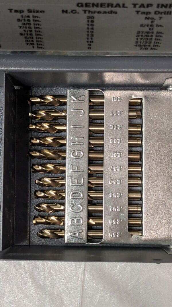 TITAN 115 Piece Cobalt Screw Machine Drill Bit Set 135 Degree MS99165