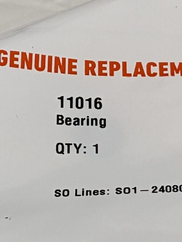 DYNABRADE Bearing: Use with 11462, 11475 & 11476 Qty 2 11016