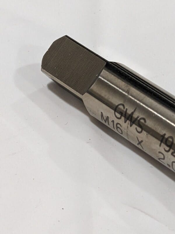 GWS Thread Forming Tap: M16x2 Metric, 6H, Bottoming Chamfer 19274-00T