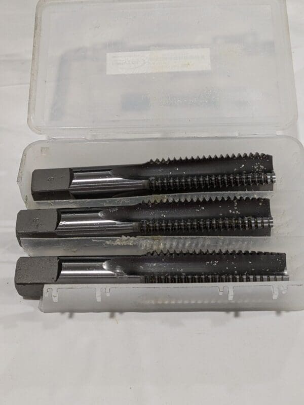 HERTEL Tap Set: 1-8 UNC, 4 Flute, High Speed Steel 02385474