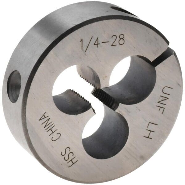 9pc Round Die: 1/4-28, High Speed Steel 314-4242